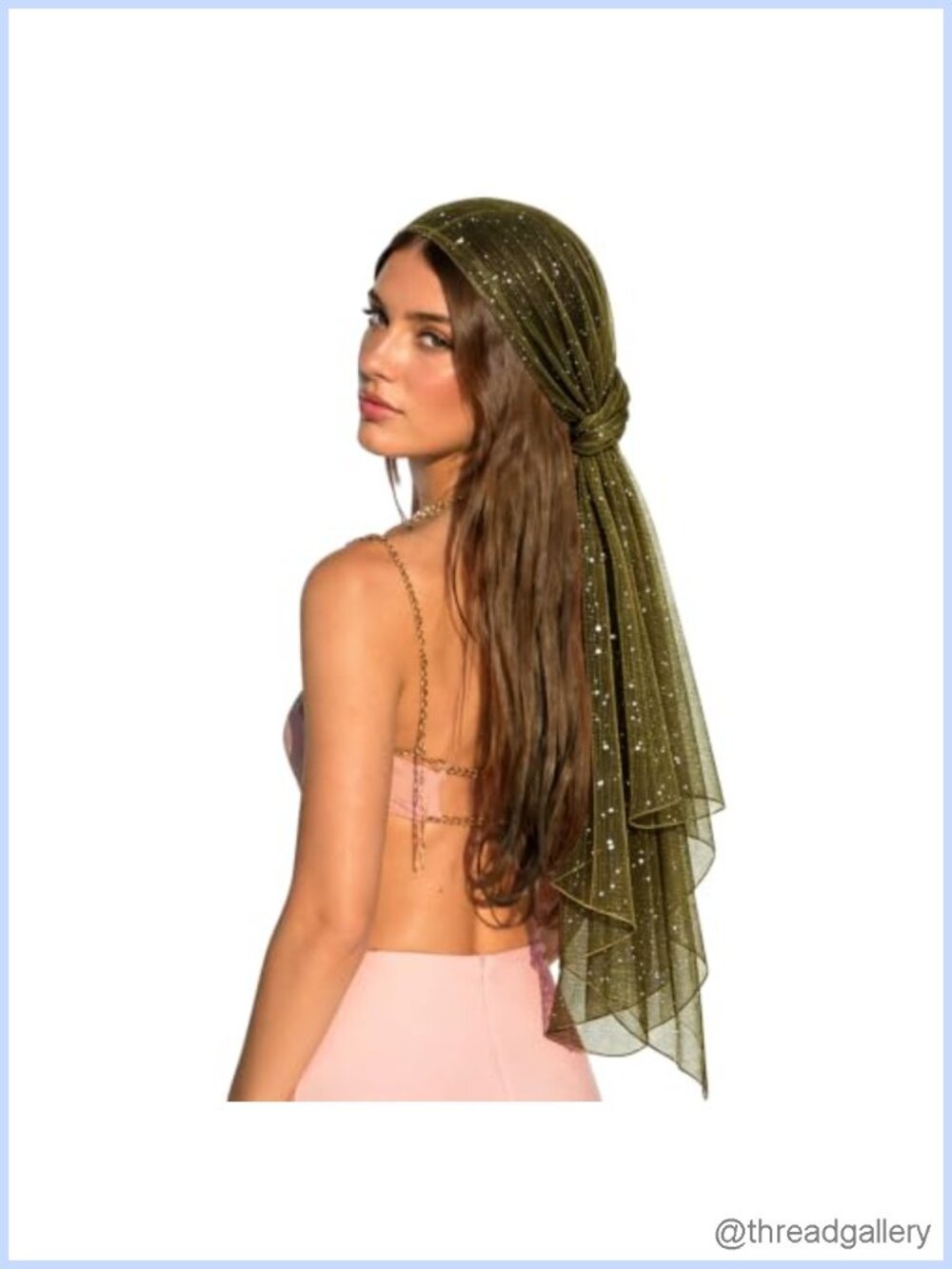 Sequin Mesh Fashion Scarf Lightweight Shawl Wrap Multi-Way Headscarf